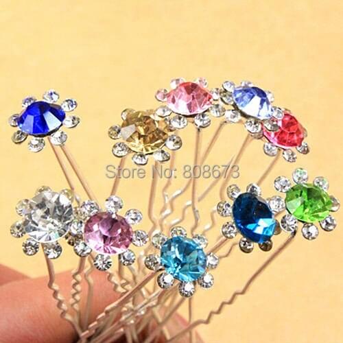 Silver Color High Quality Wedding Bridal Bouquet Crystal Accessory Bridesmaid Hair Jewelry