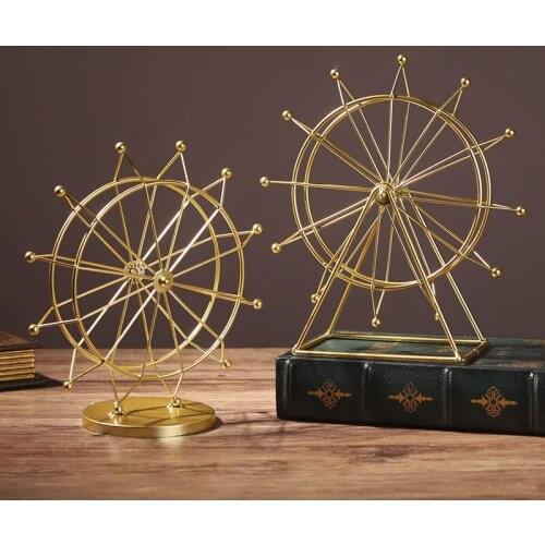 Home Decoration Accessories Iron Ferris Wheel Decoration Creative Living Room Office Desktop Indoor TV Wine Cabinet Decoration