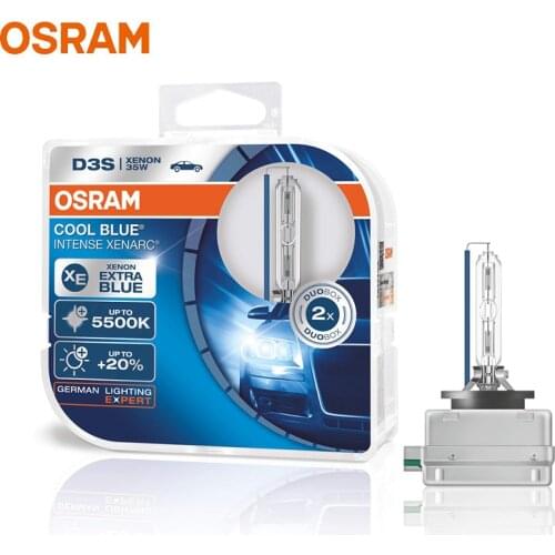 OSRAM D3S 5500K 12V 66340CBI 35W PK32d-5 Cool Blue Advance Xenon Car Headlight Automatic Super car bulb cool White Original (2X)