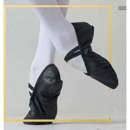 Soft Dancing Ballet Shoes for Girl Women Comfortable Fitness Breathable Geniune Leather Practice Ballerina Slippers