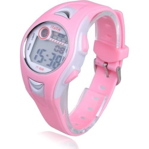 Children watches Waterproof Girls Boys Fashion Swimming Sports Dive Digital Kids Wristwatches Wrist Watch Pink часы детские W3