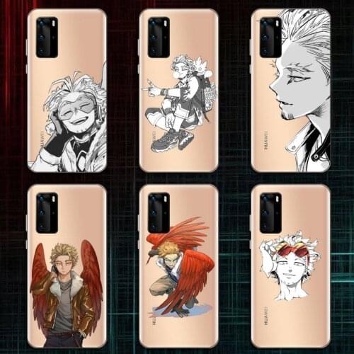 Hawks Coat Anime Phone Case Transparent for Huawei P20 P30 P40 lite pro P smart 2019 honor 8x 10i