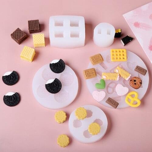 DIY Baking Mold Wafer Cookies Silicone Molds Handmade Biscuit Chocolate Baking Tools Fondant Candy Mould Food Grade Silicone