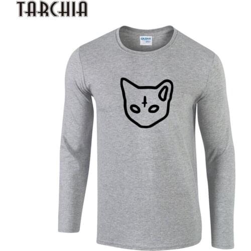 TARCHIA Men T-shirt Long Sleeves Undershirts Male ANIMAL Print Cotton Mens Tee Summer Jersey Brand Clothing Sous Vetement Homme