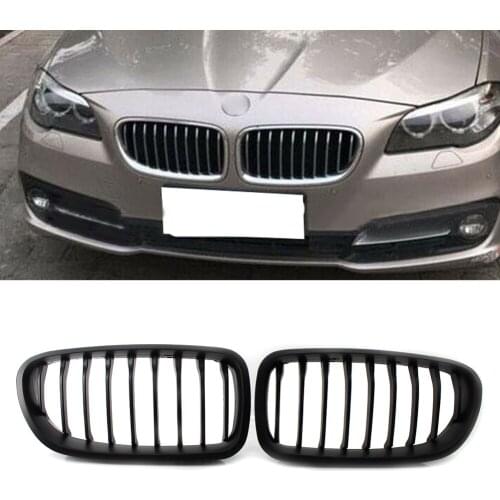 Matte Black Front Kidney Grille Grill Painted For BMW Sedan F10 F11 M5 2010 2011 2012 2013 2014 2015 2016