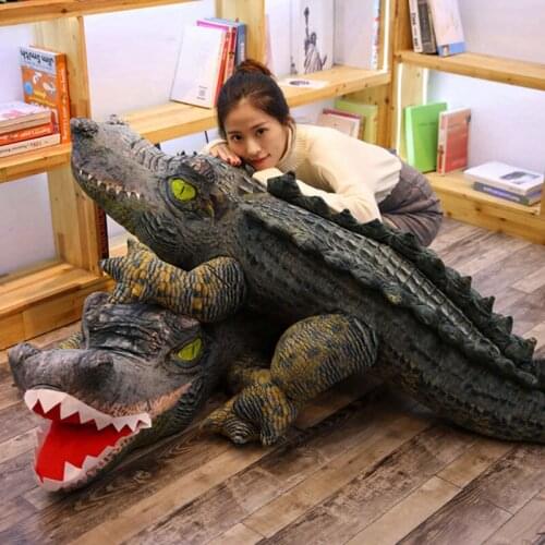 Alligators Stuffed Animal Crocodiles Plush Toy Large Realistic Stuffed Child Pillow Cushion Soft Cuddly for Kids Girls In Stock