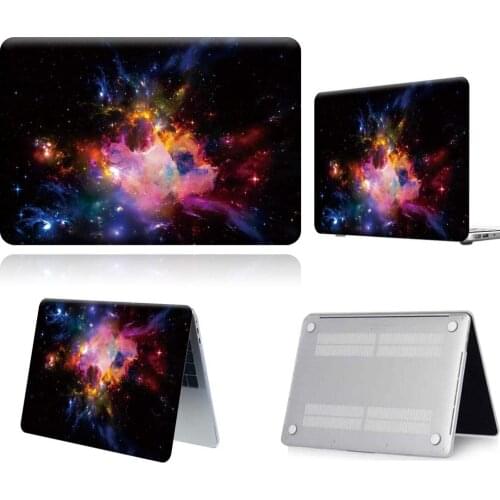 Pink Red Cluster Pattern PVC Anti-slip Laptop Case For Apple Macbook 12/Air 11 13 A2337/Pro 13(A2251 A2289) 15 16/Pro 13 A2338