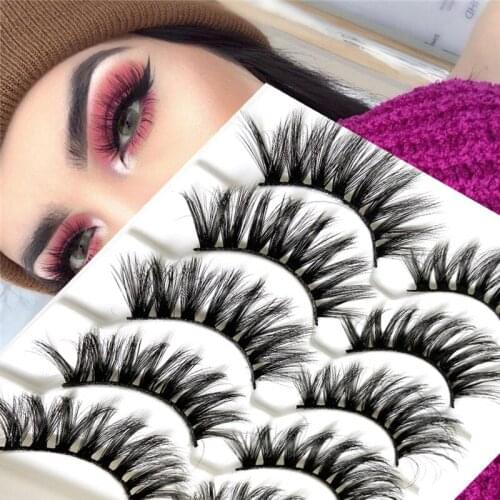 AY NeW 5 Pairs Beauty Makeup 3D Mink Lashes lashes Natural lashes Woman Makeup tools In Bulk Eyelash Wholesale lash Vendors