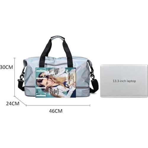 New Waterproof Travel Sports Bag Ladies Outdoor Sport Gym Bags Women Oxford Fitness Storage Tote For Shoe Men Training Bag 2020