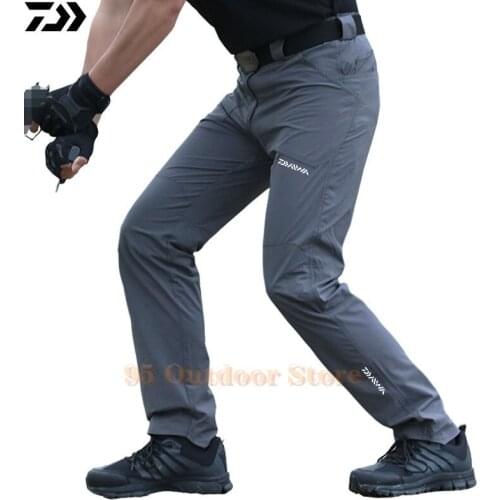 2021 New Daiwa Breathable Waterproof Fishing Pants Camouflage Hiking Hunting Camping Outdoor Wear Thin Spring Fishing Clothes