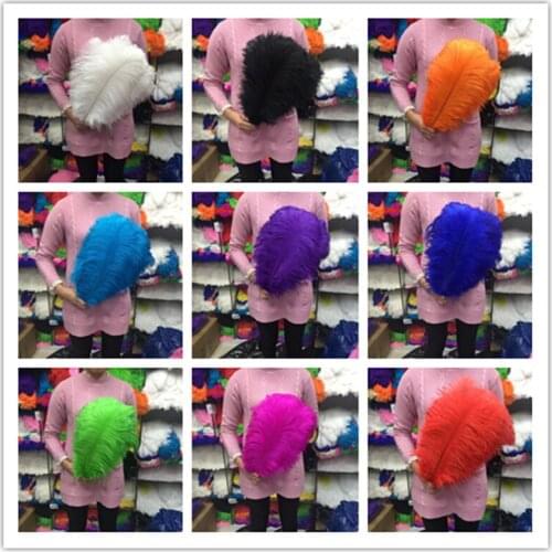 Wholesale 50 pcs beautiful 14-16 inches / 35-40 cm ostrich feathers length variety of colors optional DIY celebration decoration