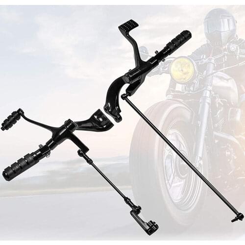 Forward Controls Foot Pegs Levers Iron Foot Peg Footrest Linkages Kit For Harley Sportster XL 883 1200 48 2004-2013 Black Chrome