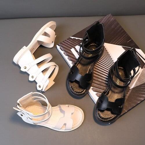 Princess Girl Sandal Summer Little Girl Shoes 2021 Kids ChildrenS Beach Fashion Gladiator Sandals 3 4 5 6 7 8 9 10 11 12 Years