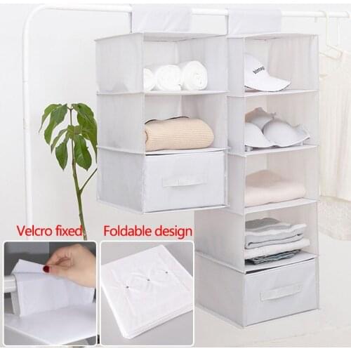 Wardrobe Hanging Bag Closet Organizer Dorm Room Essentials Drawer Storage Bags Multi-Layer Clothes Organizer Large Capacity