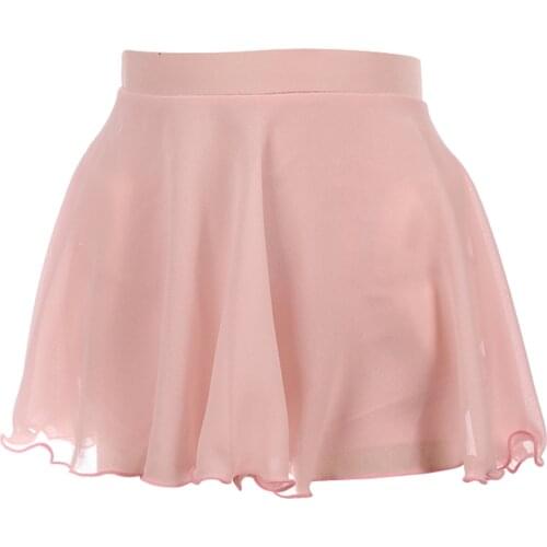 Pink Ice Skating/Dance Skirt Short Skirts Ice Skating Protective Clothing for Hip with Liner Shorts