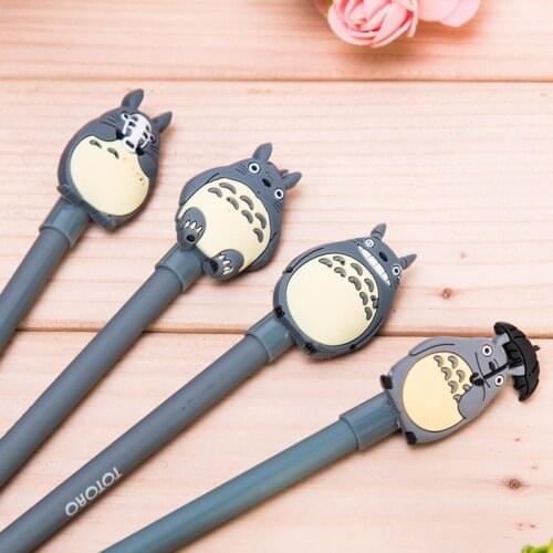C46 cartoon Totoro 0.5 black sweet pen refill learning stationery Wholesale price office & school stationery small gift