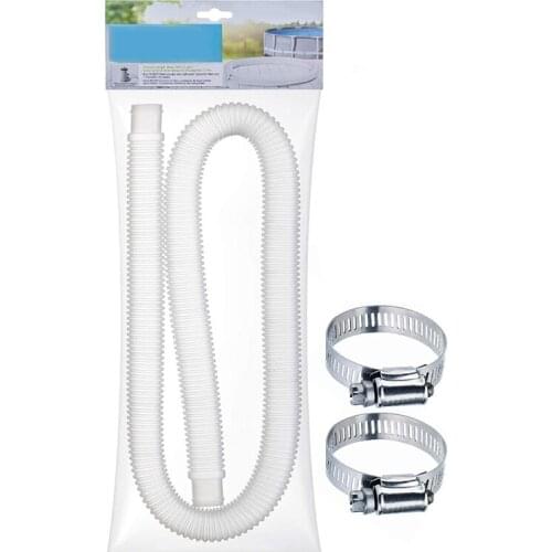 Swimming Pool Replacement Hose 32mm Diameter Replacement Hose with 2 Locks Compatible with Filter Pump ALS88