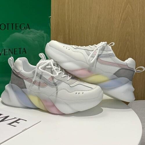 New Women Shoes 2021 Spring Summer Breathable Comfortable Sneakers Women Fashion Casual Platform Shoes Woman Zapatos De Mujer