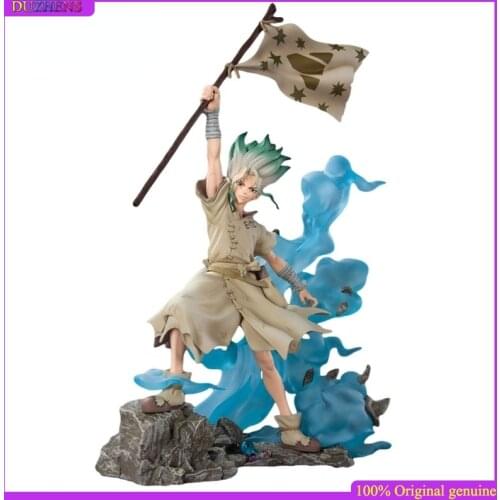 100% Original: Anime Dr.STONE Ishigami Senkuu 29cm PVC Action Figure Anime Figure Model Toys Figure Collection Doll Gift