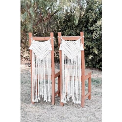 2pcs Wedding Macrame Chair Hanging/Sweetheart Table Decor
