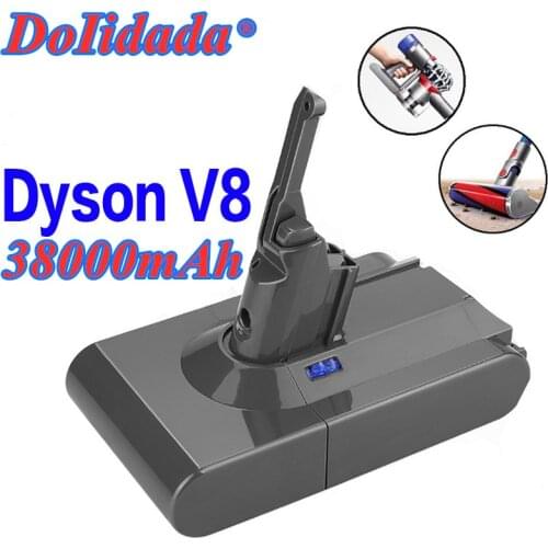 38000mAh 21.6V Battery For Dyson V8 Battery for Dyson V8 Absolute /Fluffy/Animal/ Li-ion Vacuum Cleaner rechargeable Battery