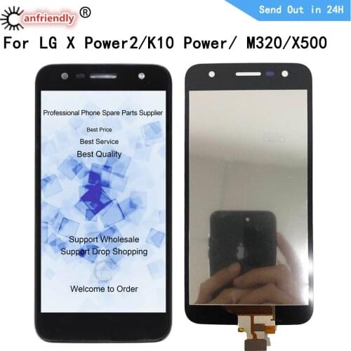 5.5" lcd For LG X Power2 K10 Power X500 M320G LCD Display Touch panel Screen snesor Digitizer Module with frame Assembly