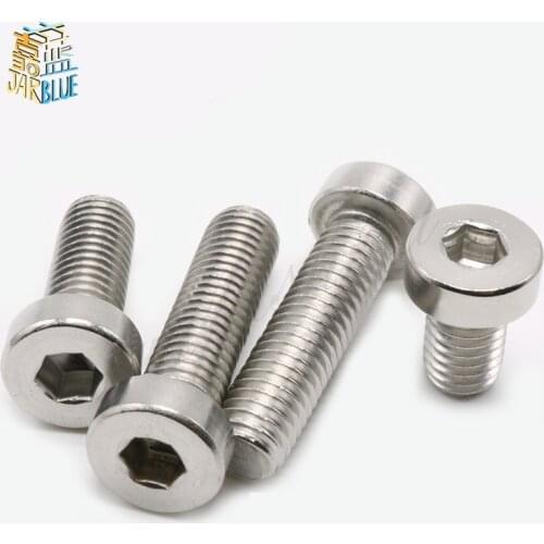 50 pc/lot) M3,M4 *L sus304 stainless steel hex socket thin head cap model auto diy screw,DIN7984
