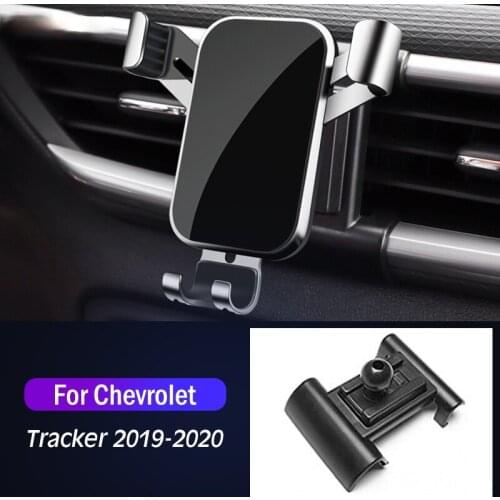 Car Mobile Phone Holder Air Vent GPS Stand Gravity Navigation Bracket For Chevrolet Tracker 2019 2020 2021 Car Accessories