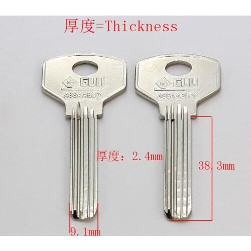 B370 House Home Door Empty Key blanks Locksmith Supplies Blank Keys 10 pieces/lot