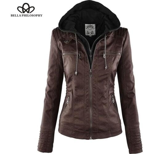 Женские кожаные куртки Bella Philosophy China At AliExpress
