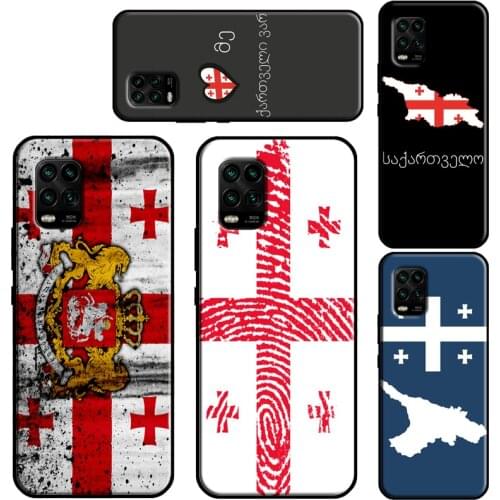 Georgia Flag Case For Xiaomi Mi 11 Lite 10 9 9T 10T Pro A3 11 Ultra POCO M3 X3 Pro F2 F3 Phone Fundas