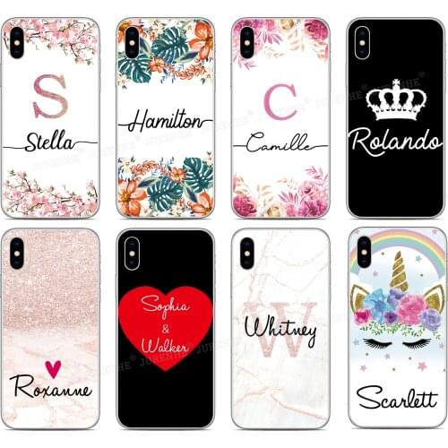 Custom Name Phone Case For Huawei Nova 6 SE 7i Y7P 4e Y5 Y6 Honor 20 9X 8S Mate 30 P40 Plus P30 Pro Lite E P Smart 2019 Cover