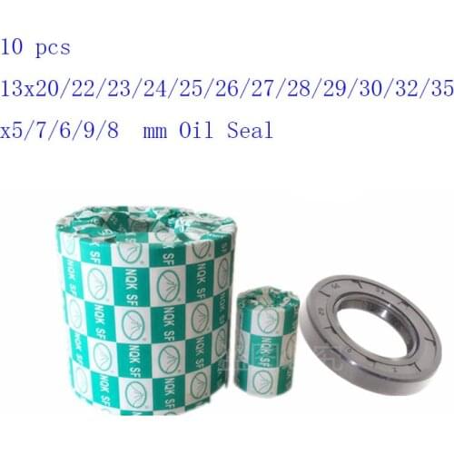 10pcs 13x20/22/23/24/25/26/27/28/29/30/32/35x5/6/7/8/9 mm Motorcycle Front Fork Damper Oil Seal Front Fork Damper Shock Absorber