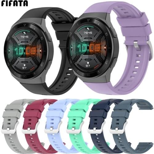 FIFATA Color Soft Silicone Watch Strap For Huawei GT 2E Smart Watch Replacement Accessories For Huawei GT 2e Wristband