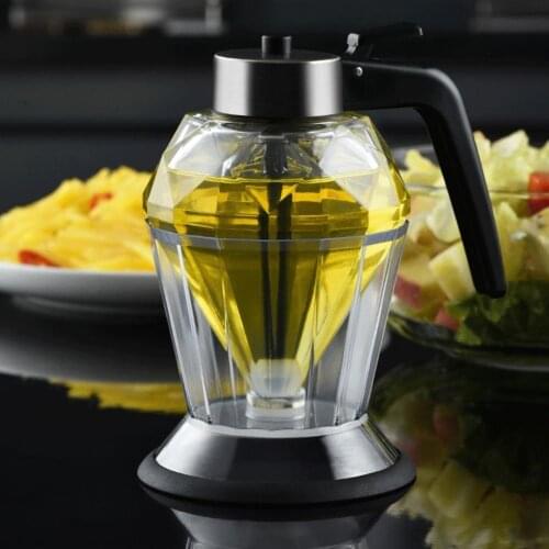 200ml Oil Bottle Push Design Leak-proof Diamond Shaped Moist-proof Oil Dispenser for Home Kitchen Accessories Organizer