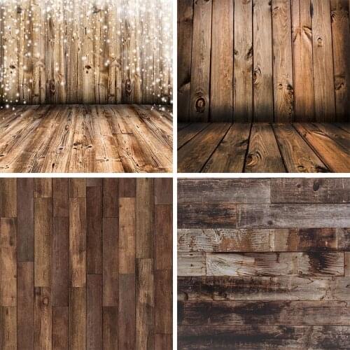 Wood Photo Background Photophone Pinewood Photography Backdrops Studio Shoots for Baby Newborn Cake 60*60cm Size
