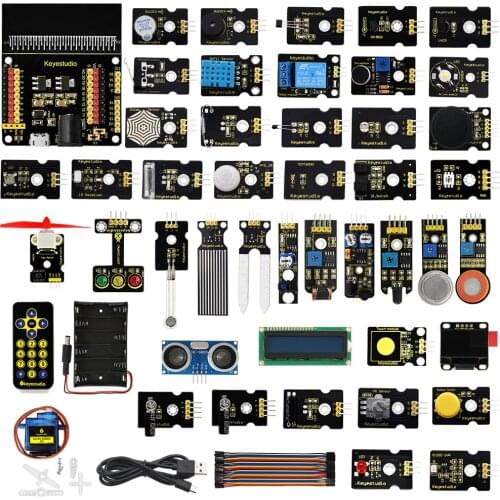 Keyestudio Micro bit 45 in 1 Sensor Starter Kit For BBC Micro:Bit Kit Programming Kit (Without Board)