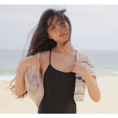 Korean fashion swimsuit sexy bikini one-piece halter swimsuit female bikini 2020 new bikini