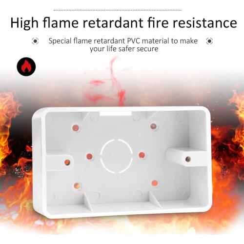 Surface Mounting Box 118MM*74MM*34MM 118 Type US Standard Smart Switch and Socket Cassette External Junction Box Dark Box White