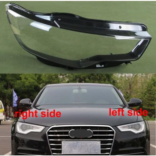 For Audi A6 C7 2012 2013 2014 2015 Front Headlight Cover Headlight Cover Lamp Shell Headlamps Transparent Lampshade Lens