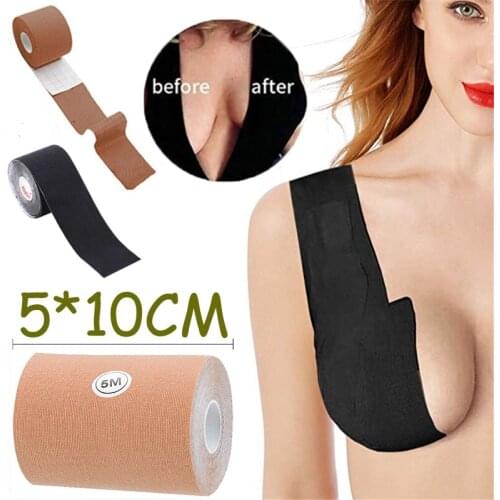 Boob Tape Seamless Push Up Bra Bust Lifting Invisible Plus Size Strapless Bra Instant Sticky Waterproof Magic Adhesive For Women