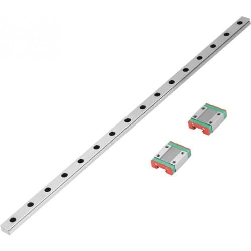1pc 400mm Linear Guide Rail MGN12 Miniature Linear Motion Rail 12mm Width + 2pcs MGN12B Slide Blocks