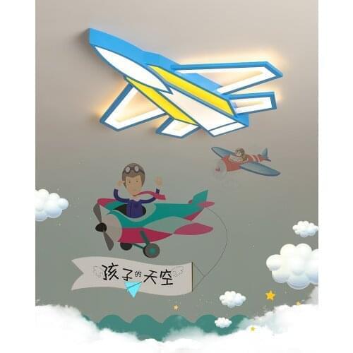 Art Plane modern led chandelier for children room bedroom boy kids room home deco 90-260V ceiling chandelier Free Shipping