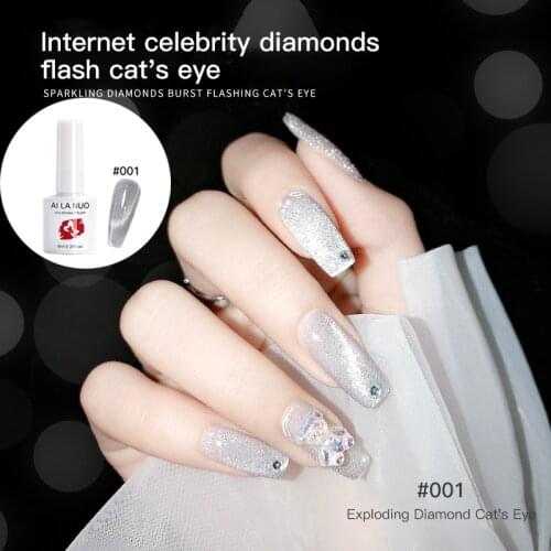 18ml Cats Eye Magnetic Nail Polish Gel Ice Spar Cat Eyes Soak Off UV Nail Varnish Lacquers Shiny Glitter Beauty Design Polishes