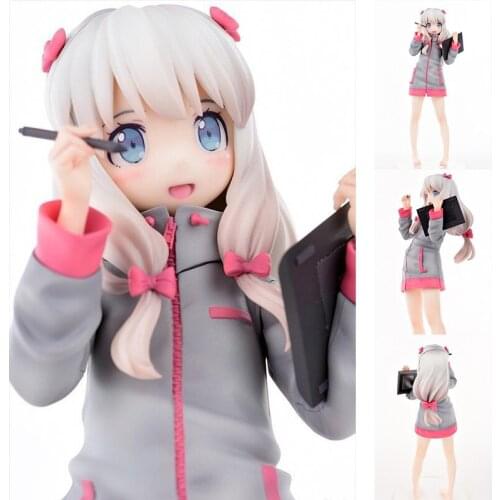 NEW Hot 24cm Izumi Sagiri Eromanga Sensei PVC Action Figure Toys Collection Model Action Figure Christmas Gift doll For Friend