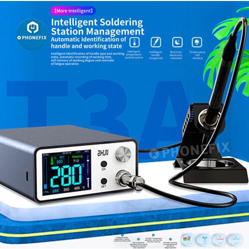 JC AIXUN T3A Intelligent Soldering Station 200W Anti-static BGA Rework Station with 936 T12 T245 Handle Iron Tip Welding Station