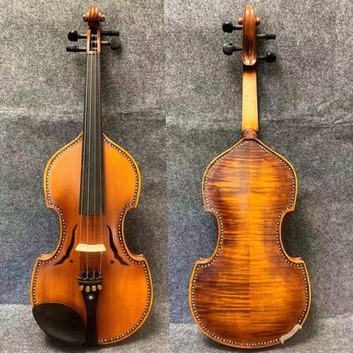 Baroque style SONG Brand profession violin 4/4, carving neck and ribs,inlay nice shell,explore baroque music#15105