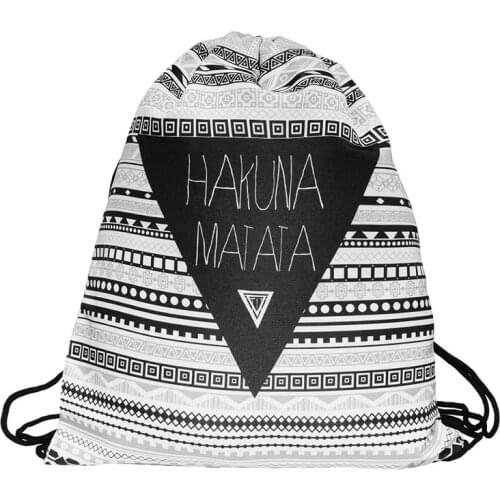 Backpack drawstring BAGS drawstring fashion printing travel softback men bags unisex Womens shoulder bag Letter knapsack new