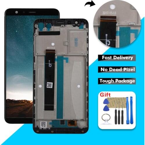 Free Shipping For ASUS Zenfone Max Plus X018D ZB570TL Touch Screen Digitizer Glass LCD Display Assembly with Frame