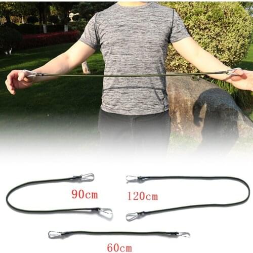 60/90/120cm Bungee Cord Ropes W/ 7# Carabiner Heavy Duty Bungee Cord Ropes Carabiner Clips Camping Baggage Straps Outdoor Tools